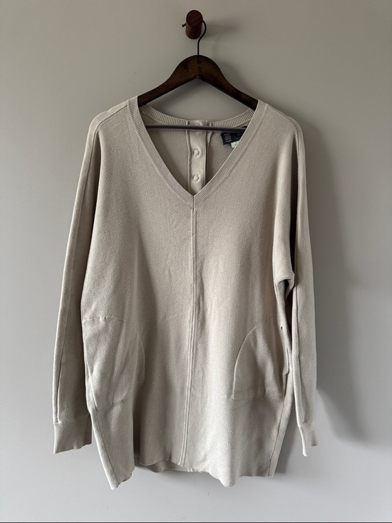 Anthropologie Dresses & Skirts - ANTHROPOLOGIE SATURDAY SUNDAY CRISSY SWEATER MINI DRESS BEIGE SIZE XS